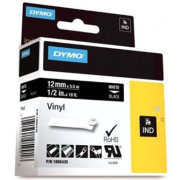 páska DYMO 1805435 PROFI D1 RHINO White On Black Vinyl Tape (12mm)