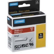 páska DYMO 1805422 PROFI D1 RHINO White On Red Vinyl Tape (19mm)