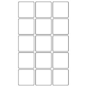 etikety RAYFILM 53x53 biele s odnímateľným lepidlom R010253x53A-LCUT (100 list./A4)