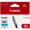 kazeta CANON CLI-581C XL cyan TS6150/TS8150/TR7550/TR8550 (519 str.)