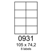 etikety RAYFILM 105x74,2 fotolesklé biele inkjet 120g R01150931B