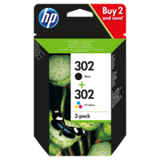 KAZETA HP X4D37AE 2-pack No.302 čierna  farebná