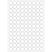 etikety RAYFILM 12mm kruh lesklé transparentné samolepiace laser R04001212B-LCUT (50 list./A4)