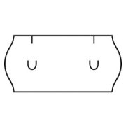 cenovkové etikety 26x12 UNI - biele (pre etiketovacie kliešte) 1.500 ks/rol.