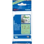 páska BROTHER TZeRM34 zlaté písmo, mätovo-zelená stužková páska Tape (12mm)