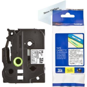 páska BROTHER TZeM65 biele písmo, matná transparentná páska Tape (36mm)