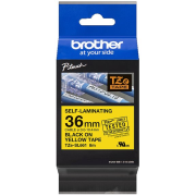 páska BROTHER TZeSL661 čierne písmo, žltá páska SELF-LAMINATING Tape (36mm)
