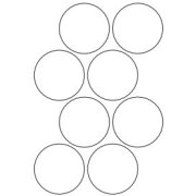 etikety RAYFILM 75mm kruh univerzálne biele R01007575KA-LCUT (100 list./A4)