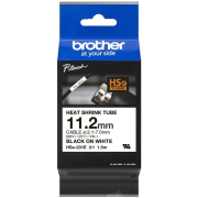 zmršťovacia bužírka BROTHER HSe231E čierne písmo, biela bužírka TUBE (11.2mm)