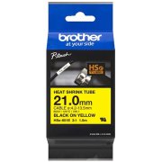 zmršťovacia bužírka BROTHER HSe651E čierne písmo, žltá bužírka TUBE (21mm)