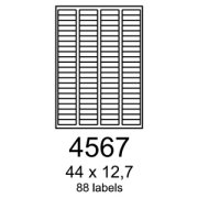 etikety RAYFILM 44x12,7 biele s odnímateľným lepidlom R01024567A (100 list./A4)