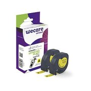 alt. páska wecare ARMOR pre DYMO S0721620, LetraTag PLAST,Black/Yellow,2*12mm*4m