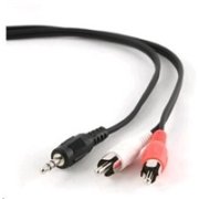 GEMBIRD Audio kábel 3,5 mm Jack - 2x Cinch 1,5 m (RCA, M/M, stereo)