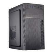 BAZAR - EUROCASE skříň ML M6-505B, Midi Tower, 2x USB 3.0, 2x audio, bez zdroje, poškozený obal
