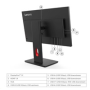 LENOVO LCD ThinkVision T24-40 23.8" IPS,matný,16:9,1920x1080,178/178,6ms,250cd,1500:1,DP,HDMI,VGA