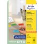 Etikety Avery odnímateľné 63,5x33,9 mm, žlté