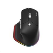 ACER bezdrátová myš Easy Fit Mouse,ergonomická,4000dpi,6 tlačítek,RGB,10m dosah,USB-C,BT,Black