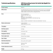 HPE Networking Instant On Switch 8p Gigabit CL4 PoE 64W 1430