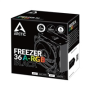 BAZAR - ARCTIC Chladič CPU Freezer 36 ARGB Black, 2x120mm, LGA1851, AM5, poškozený obal