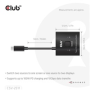 Club3D Switch, USB-C na 2xUSB-C Oboustranný 2v1, 8K60Hz, 4K120Hz, PD 100W