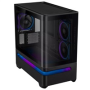 ASUS Case AP202 PRIME CASE, mATX, Průhledná bočnice, 3x 120mm ARGB Fan, černá