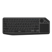 C-TECH Klávesnice WLTK-02, Bezdrátová, Touchpad, černá