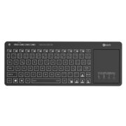 C-TECH Klávesnice WLTK-03, Bezdrátová, Touchpad, černá