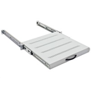 TRITON Výsuvná polica 19", 1U/350 mm, nosnosť 30 kg, čierna