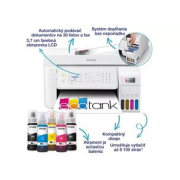 MFP "ecoTANK" farebné atramentové EPSON L5316 (biela), sieť, ADF, Wi-Fi, Ethernet, FAX