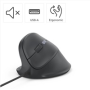 Hama vertikálna ergonomická káblová myš ECM-500L, pre ľavákov, čierna