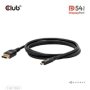 Club3D Kabel USB-C na DisplayPort 2.1 DP54 Bi-Directional, 8K120Hz, 4K480Hz, 2m