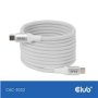Club3D Kabel magnetický USB-C, 240W PD3.1, 480 Mbps, 2m, bílá