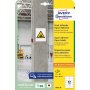 Etikety univerzálne 105x48mm Avery A4, silne lepivé 20 hárkov