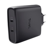 TRUST GaN Nabíječka MAXO 100W 2-Port, USB-C, černá