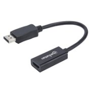 Adaptér MANHATTAN, DisplayPort, DP-Male/HDMI-Female, čierny