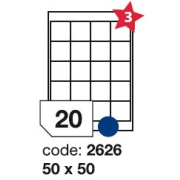 etikety RAYFILM 50x50 univerzálne biele R01002626A-LCUT (100 list./A4)