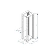 19" montážny rám TRITON 42U, dvojdielny, hĺbka 600 mm