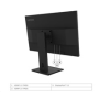 LENOVO BAZAR  LCD ThinkVision E27Q-40 - 27",IPS,16:9,2560x1440,178/178,4/6ms,350cd/m2,1500:1,HDMI,DP