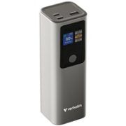 VERBATIM Powerbanka Charge 'n' Go, 27000 mAh, 2x USB-C 140W, 1x USB-A 18W, Šedá