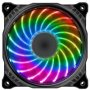 EUROCASE ventilátor RGB 120mm (Turbine blade, FullControl Led)