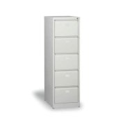 Kartotéková skriňa s 5 zásuvkami, v.163 x š.47 x h.62 cm, sivá RAL 7035