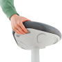 Ergonomická balančná stolička Leitz Ergo na státie, svetlosivá