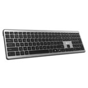 C-TECH Klávesnice Quallis KB-118 Dual mode, bezdrátová, BT5.0 + 2,4GHz, scissors tlačítka, USB nano