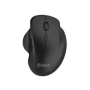 C-TECH Myš WLM-14BK Dual mode, bezdrátová, BT5.0 + 2,4GHz, 1600DPI, 6 tlačítek, USB nano receiver,