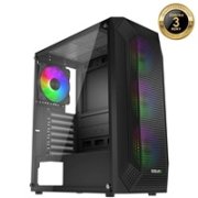 EVOLVEO Xenon, skříň ATX, 4x ARGB ventilátor 120mm, přední panel airflow mesh, černá