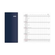Diár vreckový Torino dvojtýždňový 8,5 x 15,4cm modrý 2026