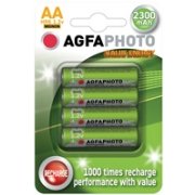 AgfaPhoto nabíjecí NiMH baterie AA, 2300mAh, blistr 4ks